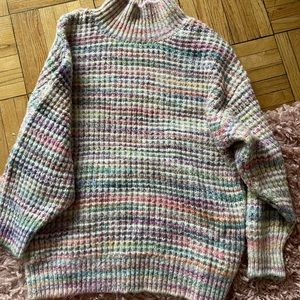 Top shop multicolor oversized sweater